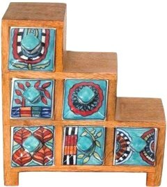 Ceramic Chest // 6 Drawer Step
