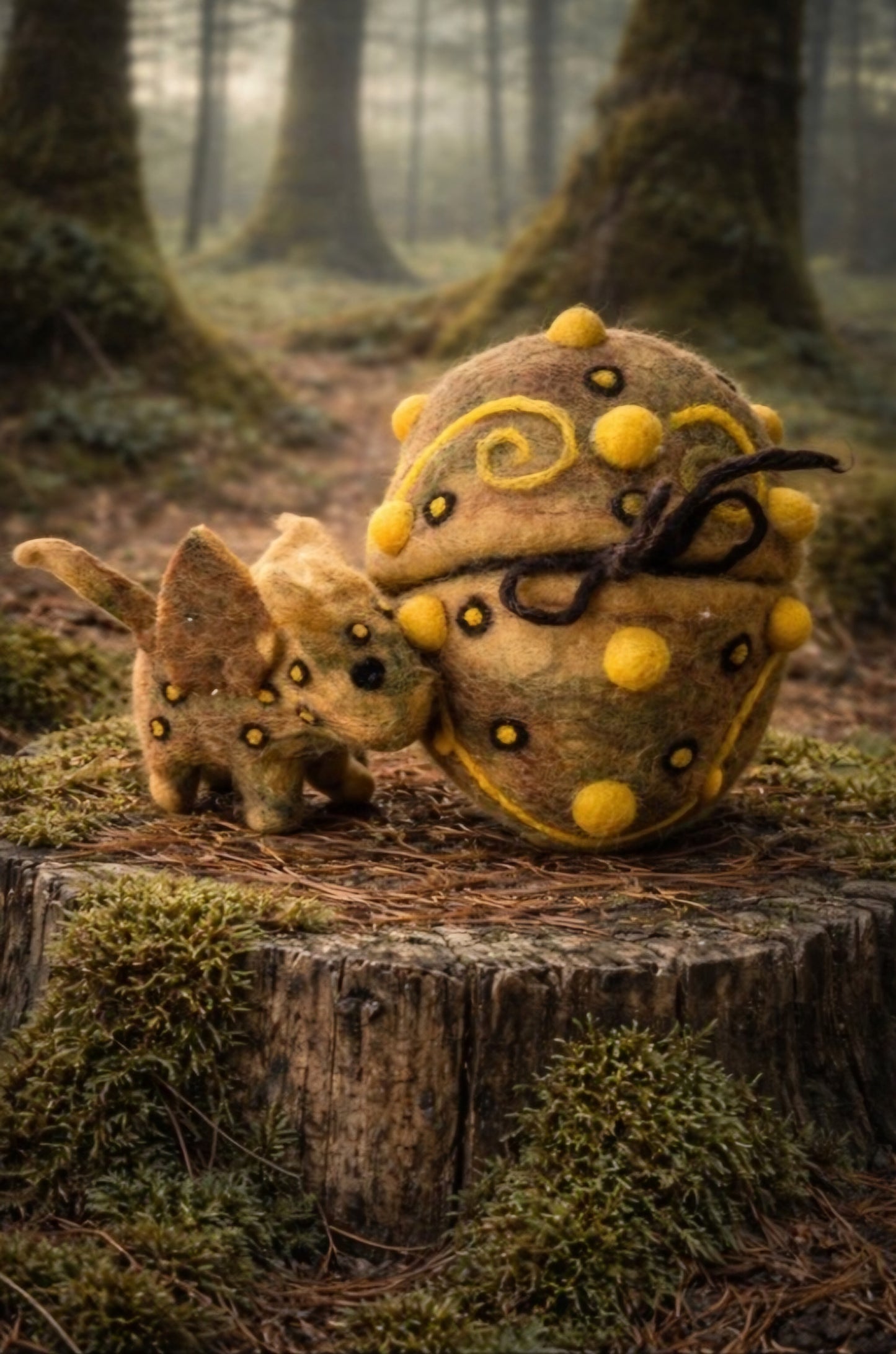 Felt // Dragon Egg // Mossy