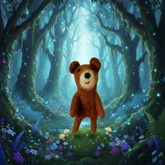 Felt // Finger Puppet // Bear