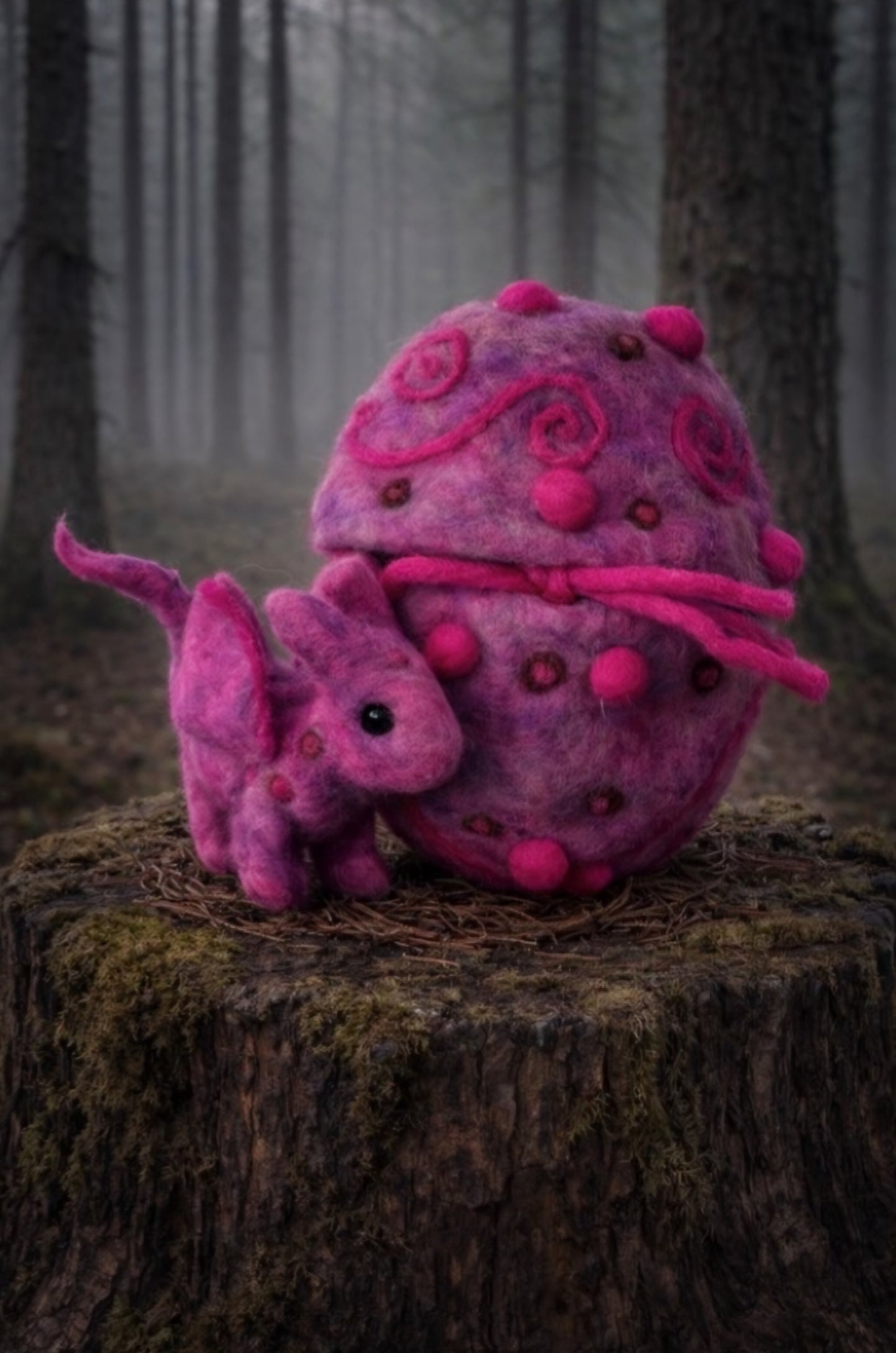 Felt // Dragon Egg // Pink
