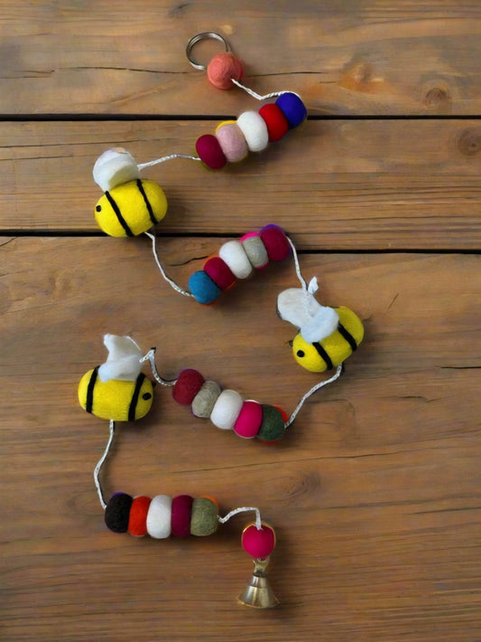 Felt // Bee Bell Hanging