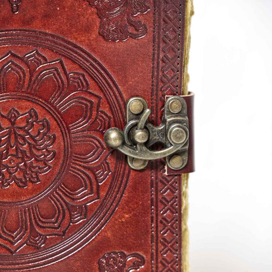 Handmade Leather Journal // Red Chakra