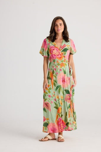 TROPICS WRAP DRESS