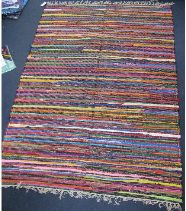 Rug // Chindi Durri // Assorted Colours // 123x180cm