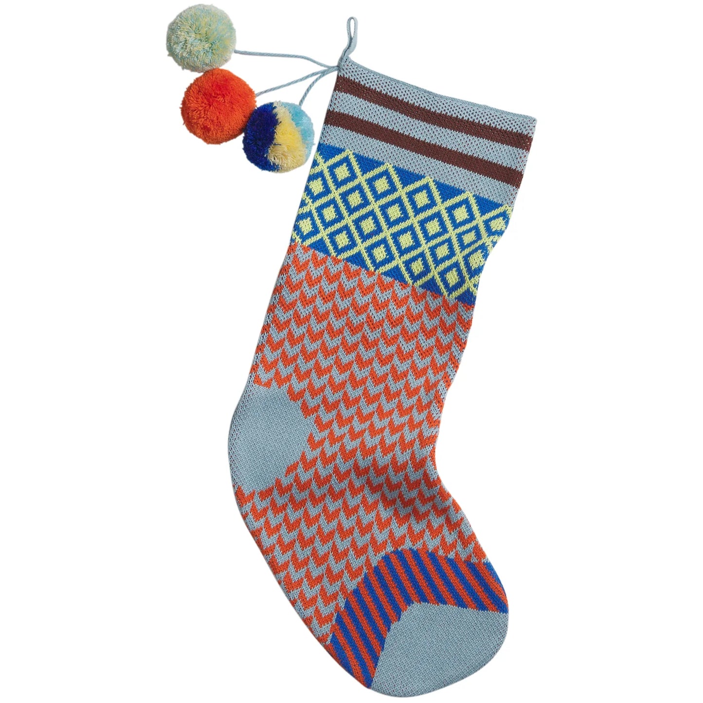 Palmina Knitted Stocking // Cerulean