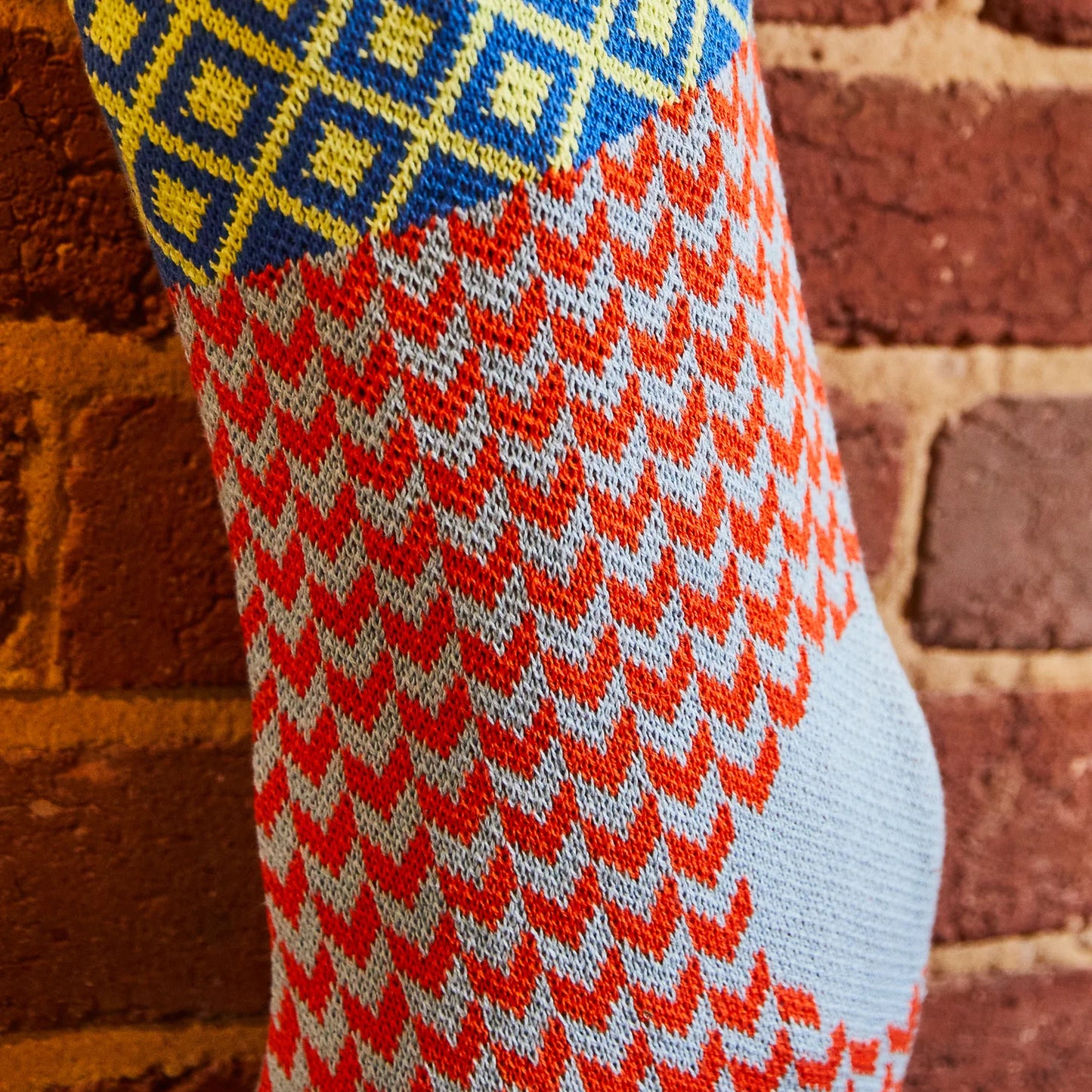 Palmina Knitted Stocking // Cerulean