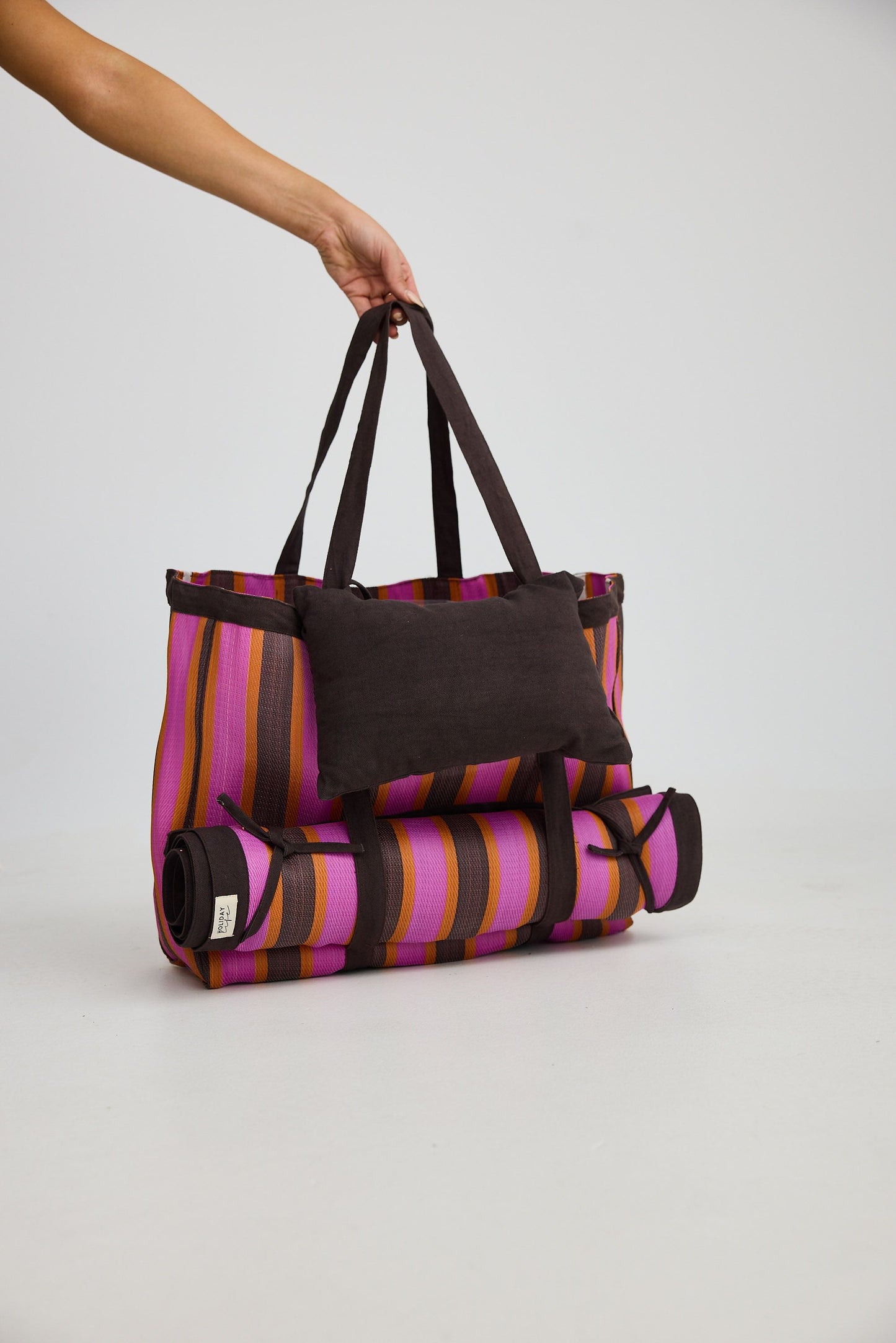 Idris Beach Set // Pink Stripe
