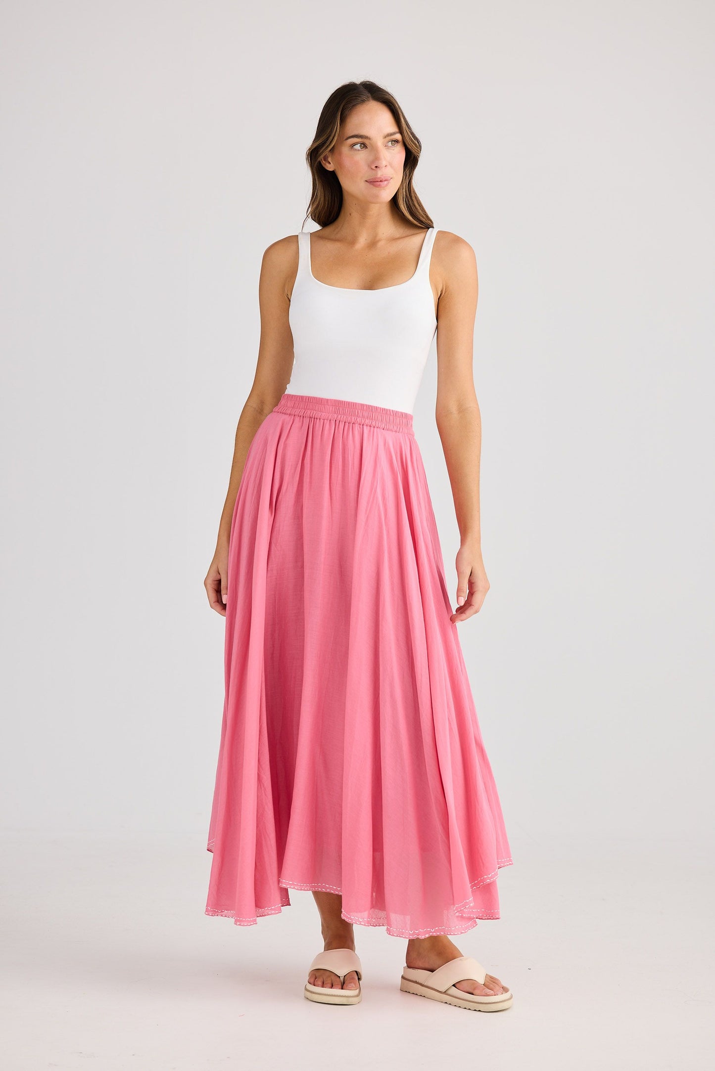 Village Skirt // Cosmo Pink