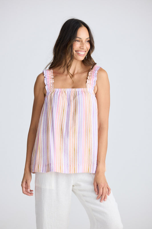 Penny Top // Painterly Stripe