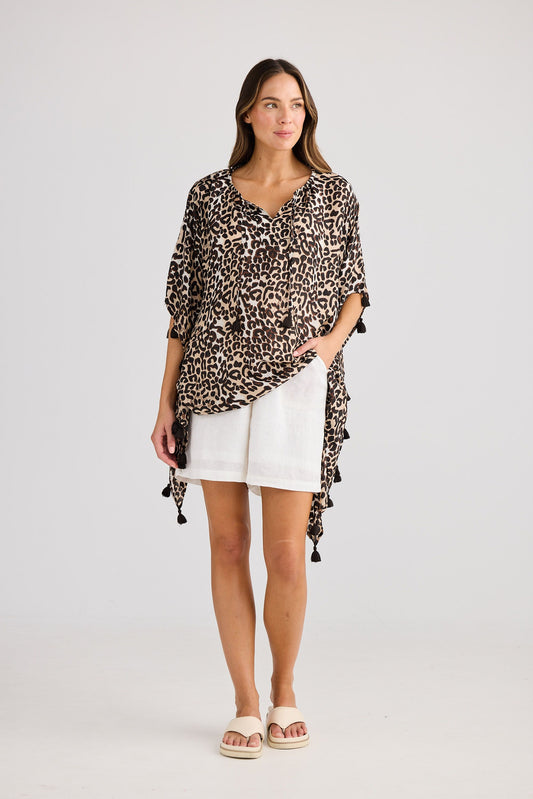 Cetara Kaftan // Animal Print