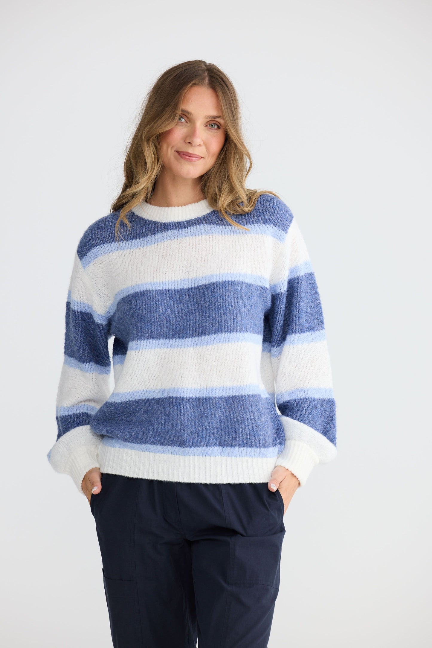 Cove Knit // Blue Multi Stripe