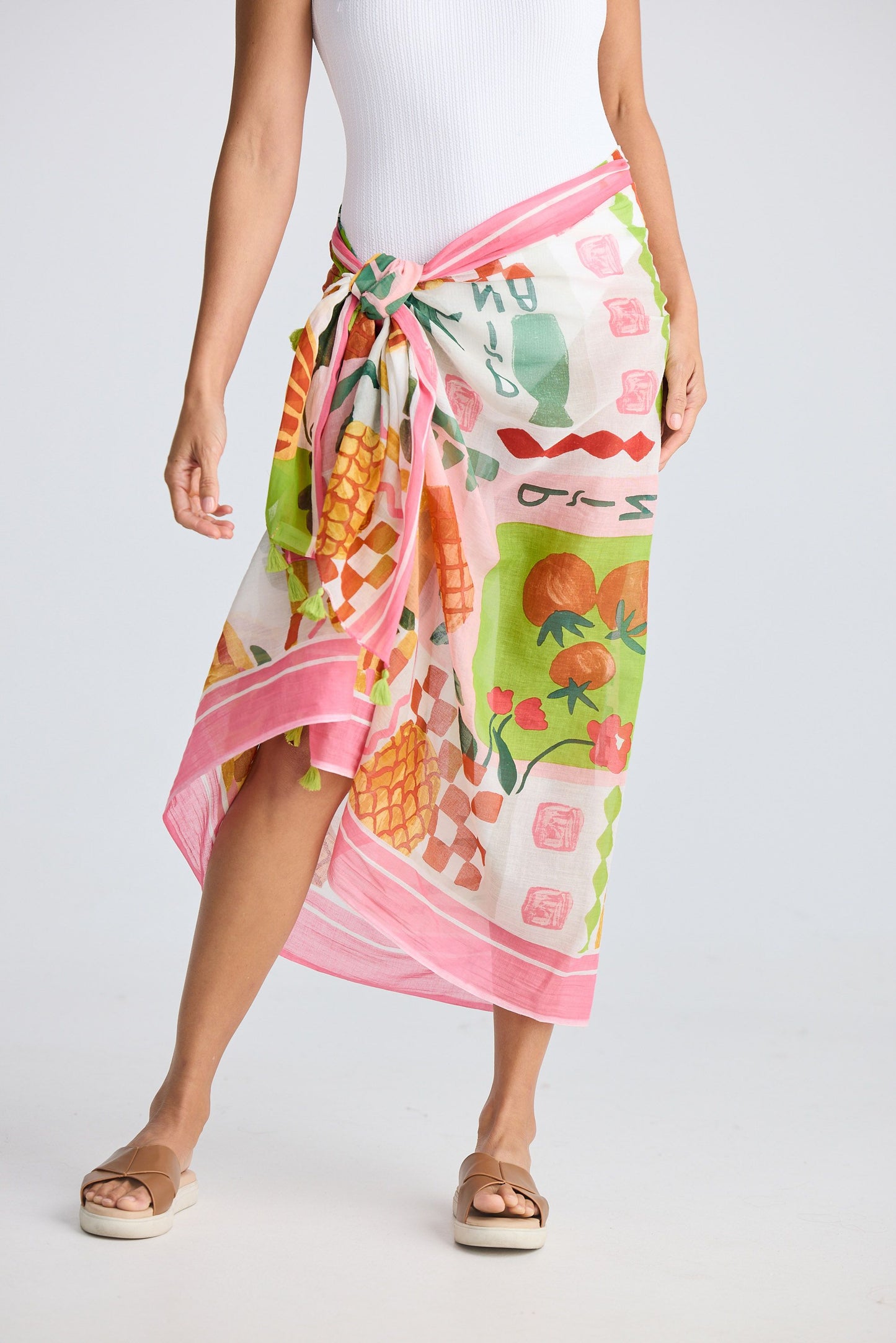 Stella Sarong Scarf // Tropical Fiesco