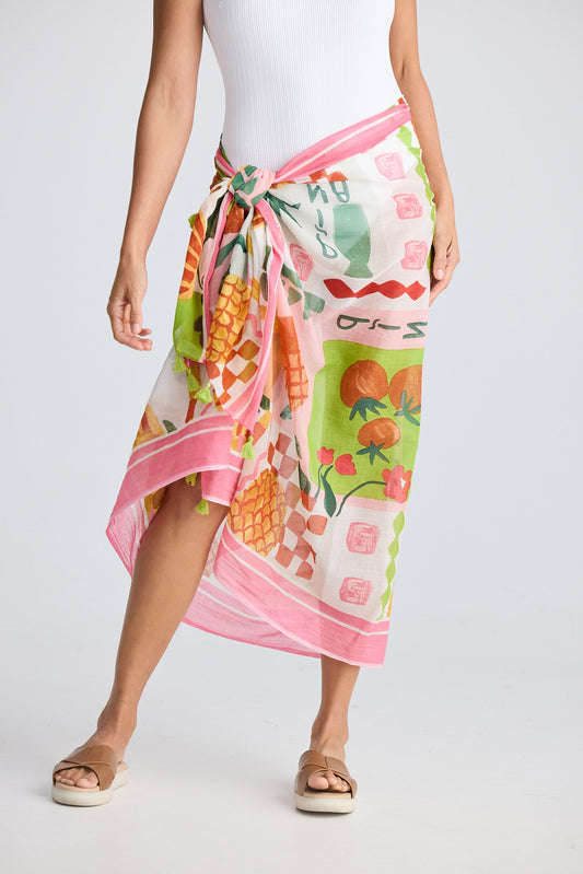 Stella Sarong Scarf // Tropical Fiesco