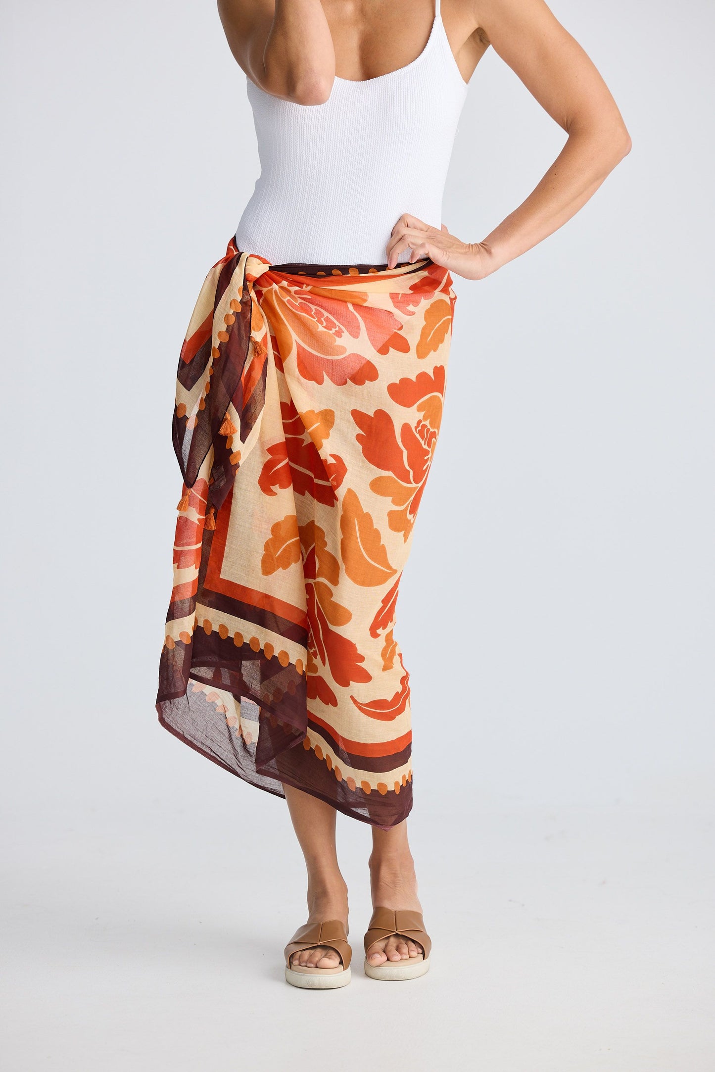 Stella Sarong Scarf // Tuscan Palm