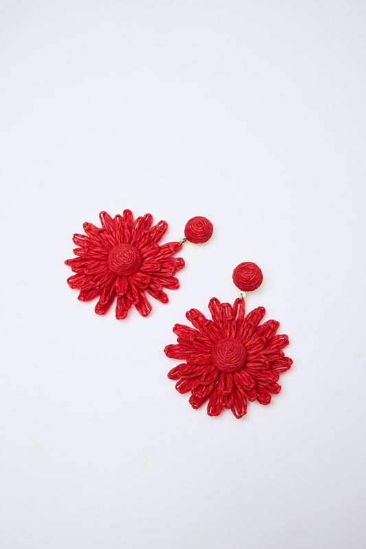 Bianca Earrings // Red