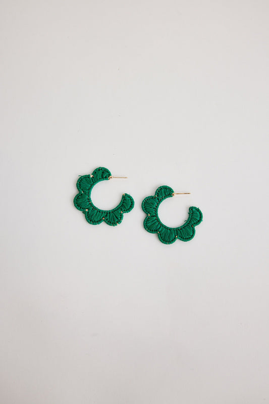 Hannah Earrings // Green