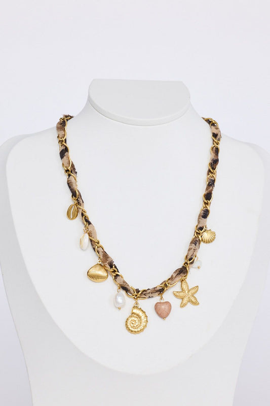 Shelly Necklace // Leopard