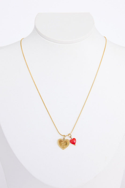 Love You More Necklace // Gold