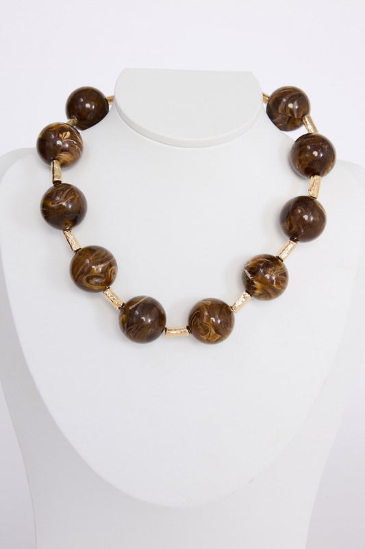 Neela Necklace // Brown