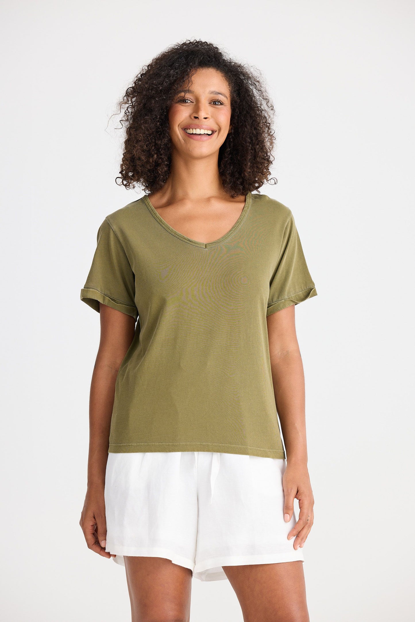 Kasai Shirt Sleeve Tee // Olive