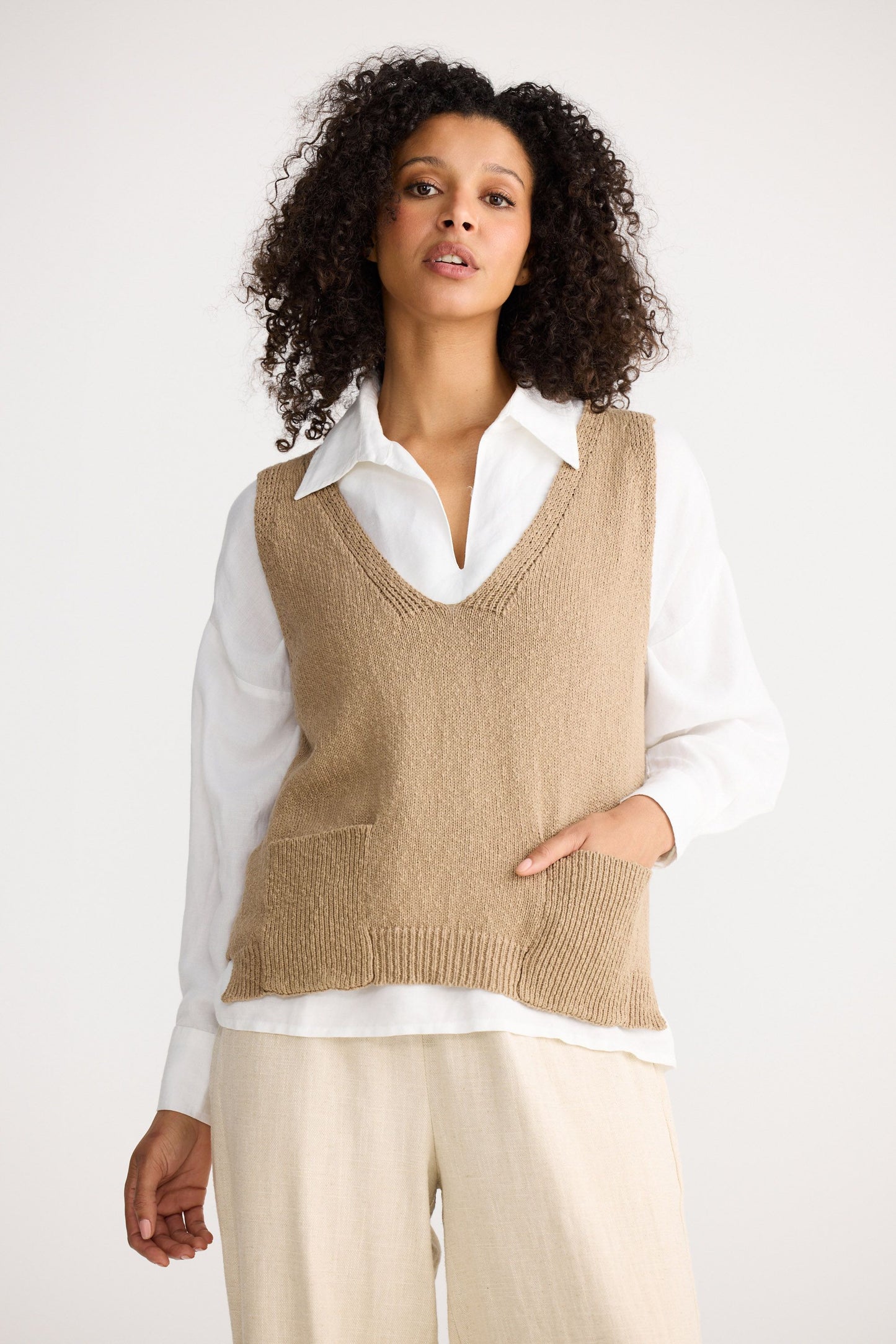 Tribeca Vest // Stone