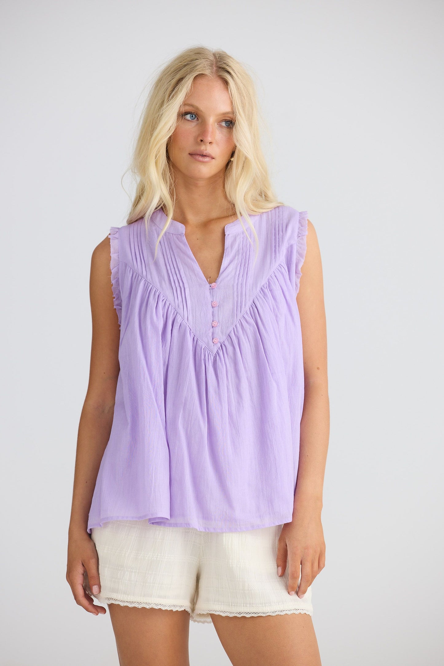Sprite Sleeveless Top // Lilac