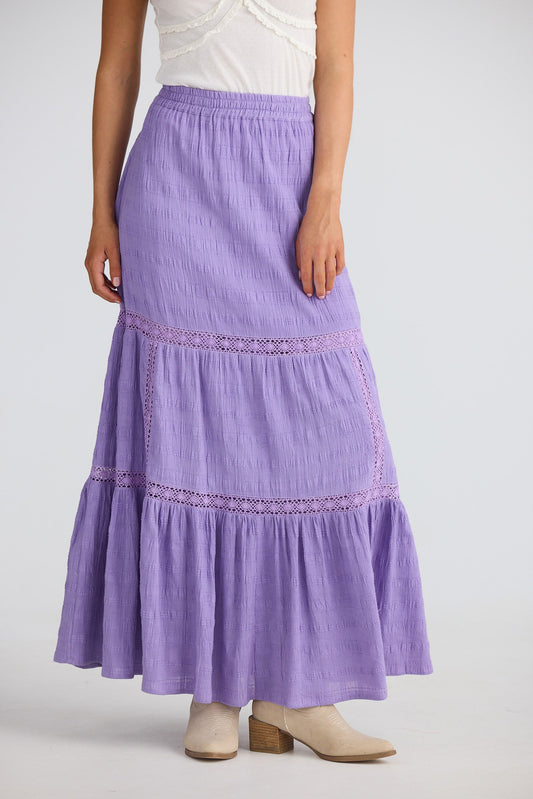Aurora Midi Skirt // Lilac Breeze