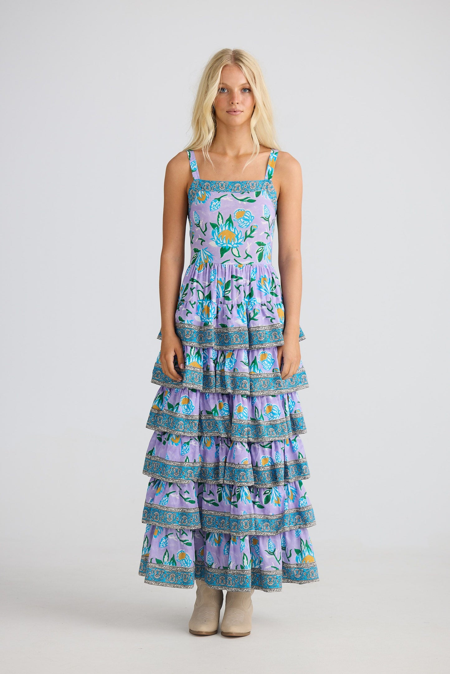 Silvana Maxi Dress // Lilac Lotus