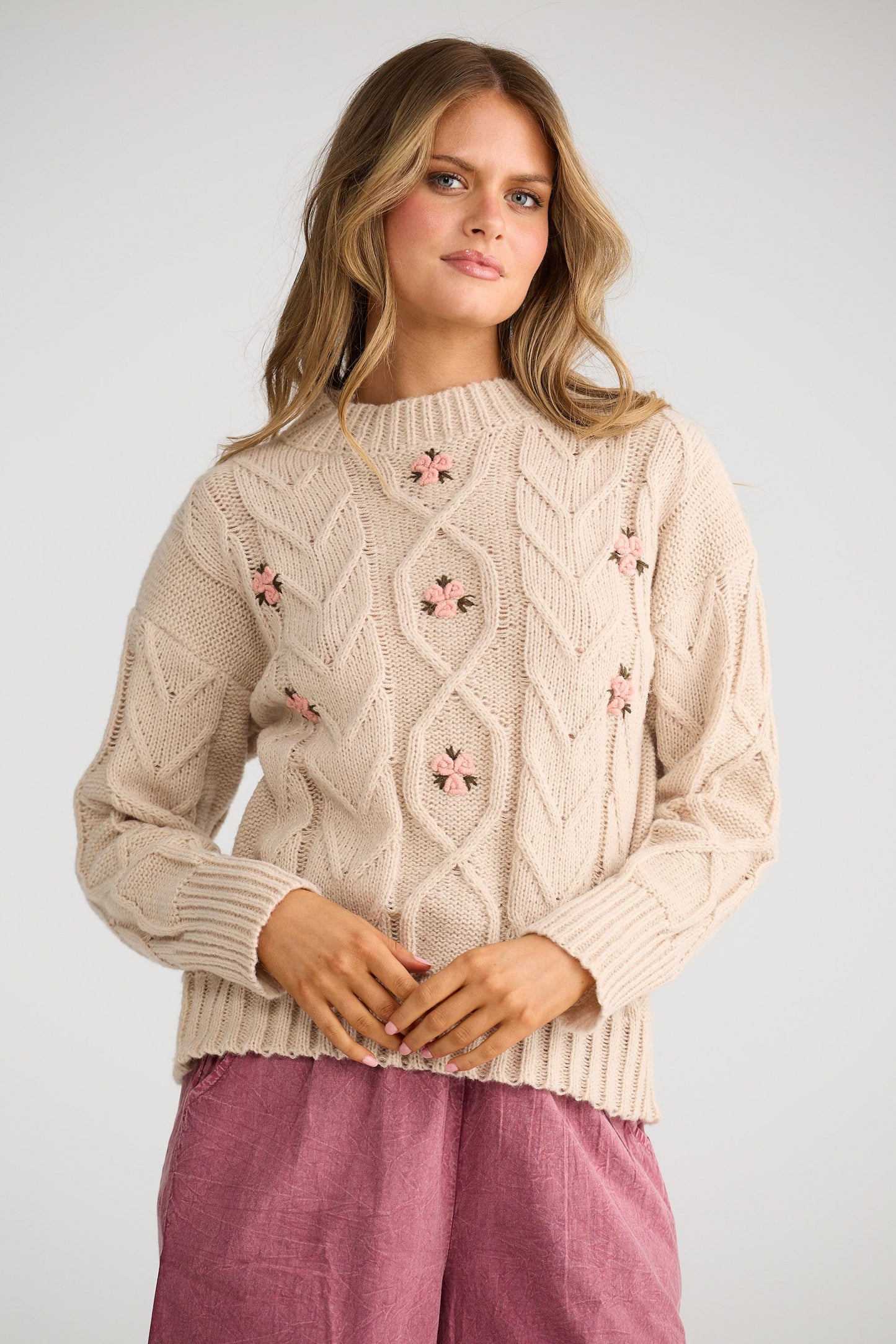 Betty Knit // Cream Floral