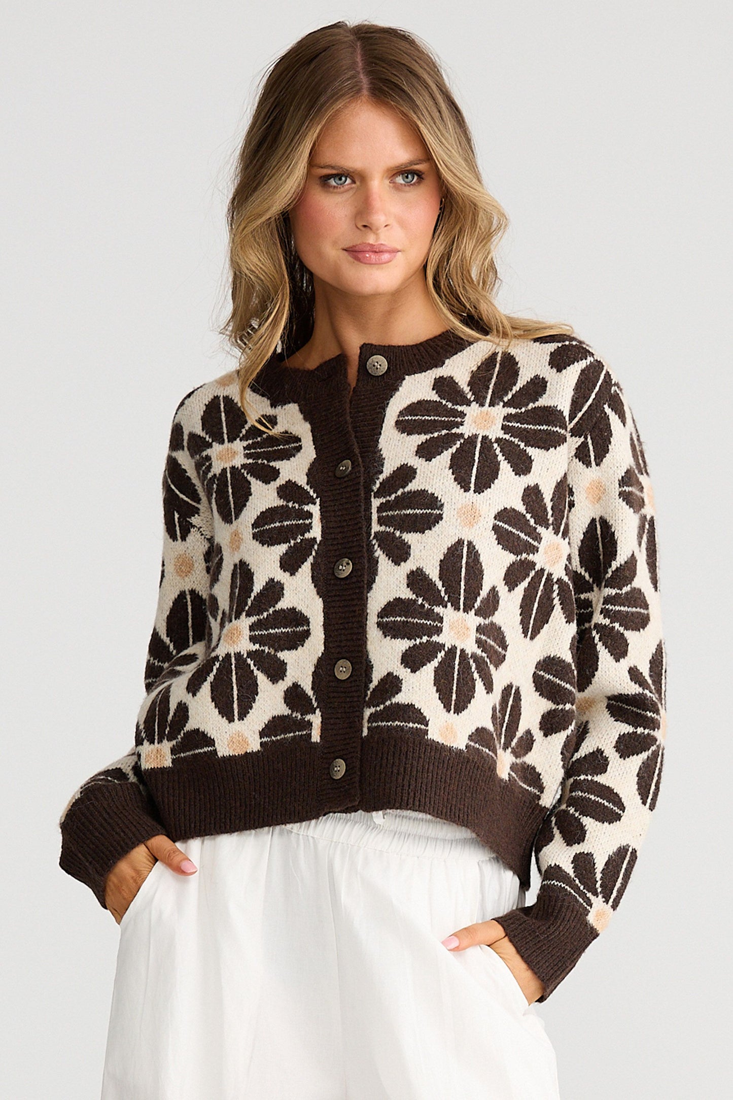 Tesselate Cardi // Cocoa Bloom