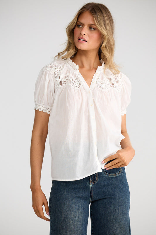 Phoebe Blouse // White