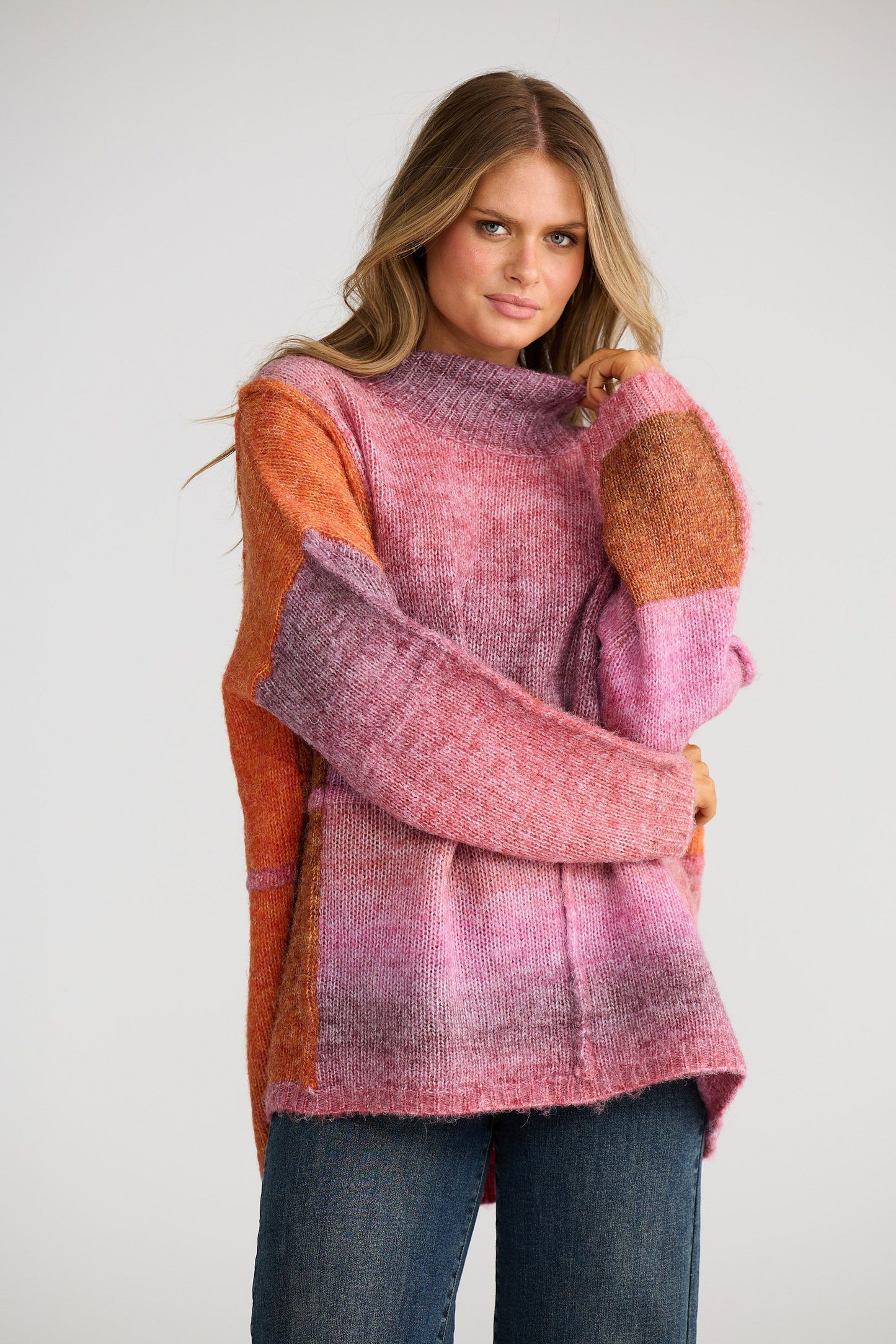 Eclipse Knit // Pink W Orange
