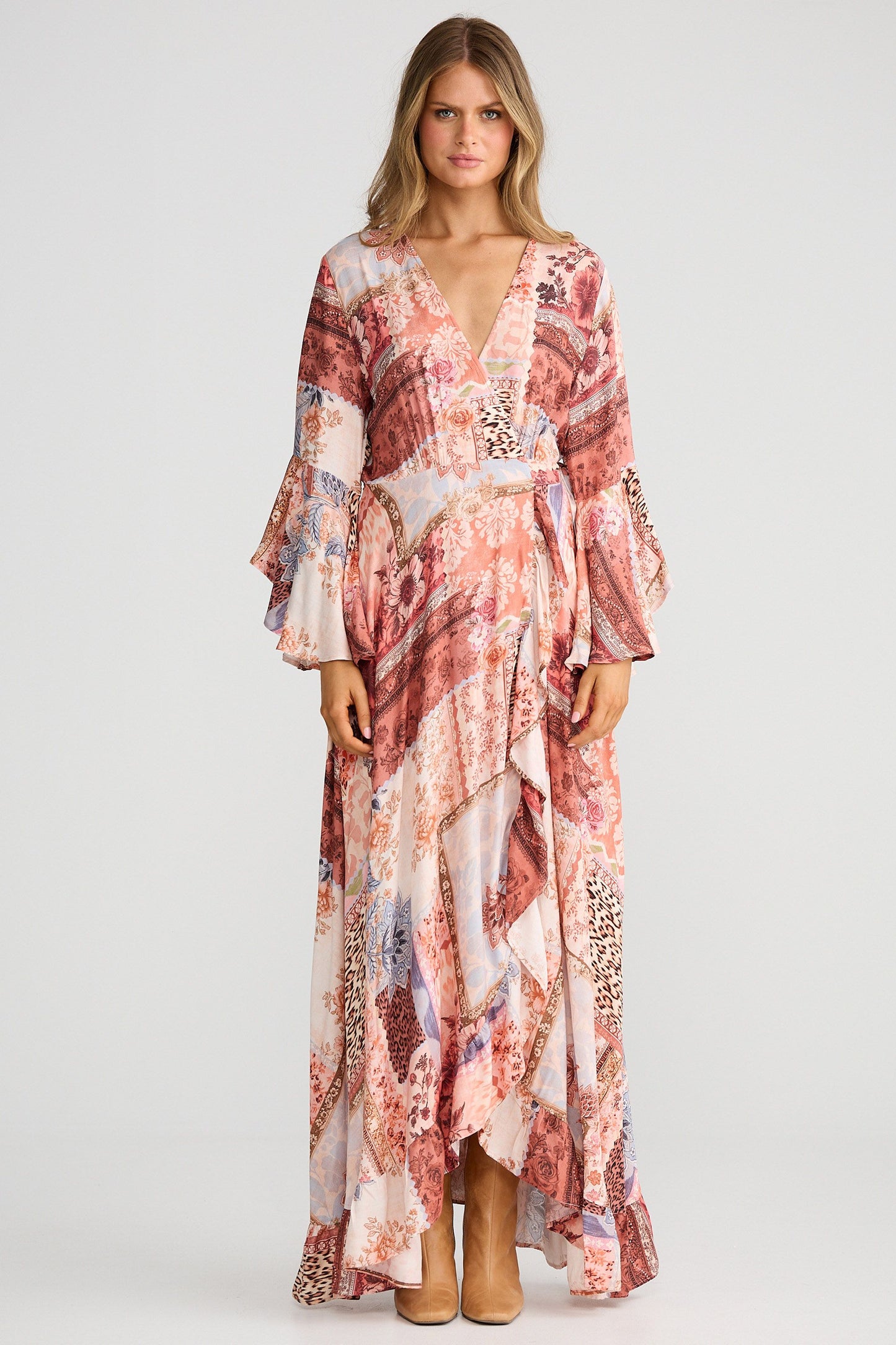 Carly Wrap Dress // Nomad Patchwork