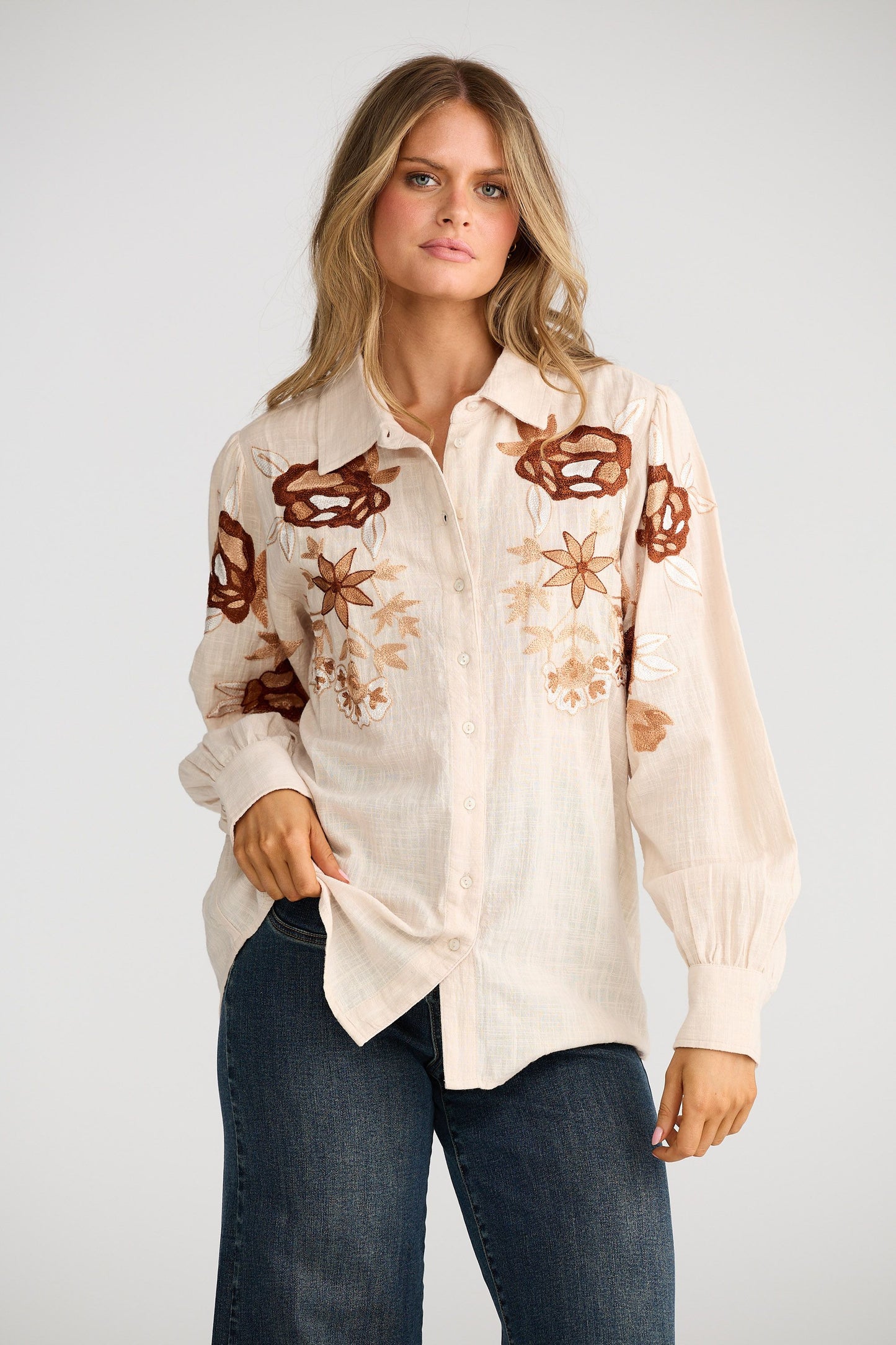 Flower Child Shirt // Cream