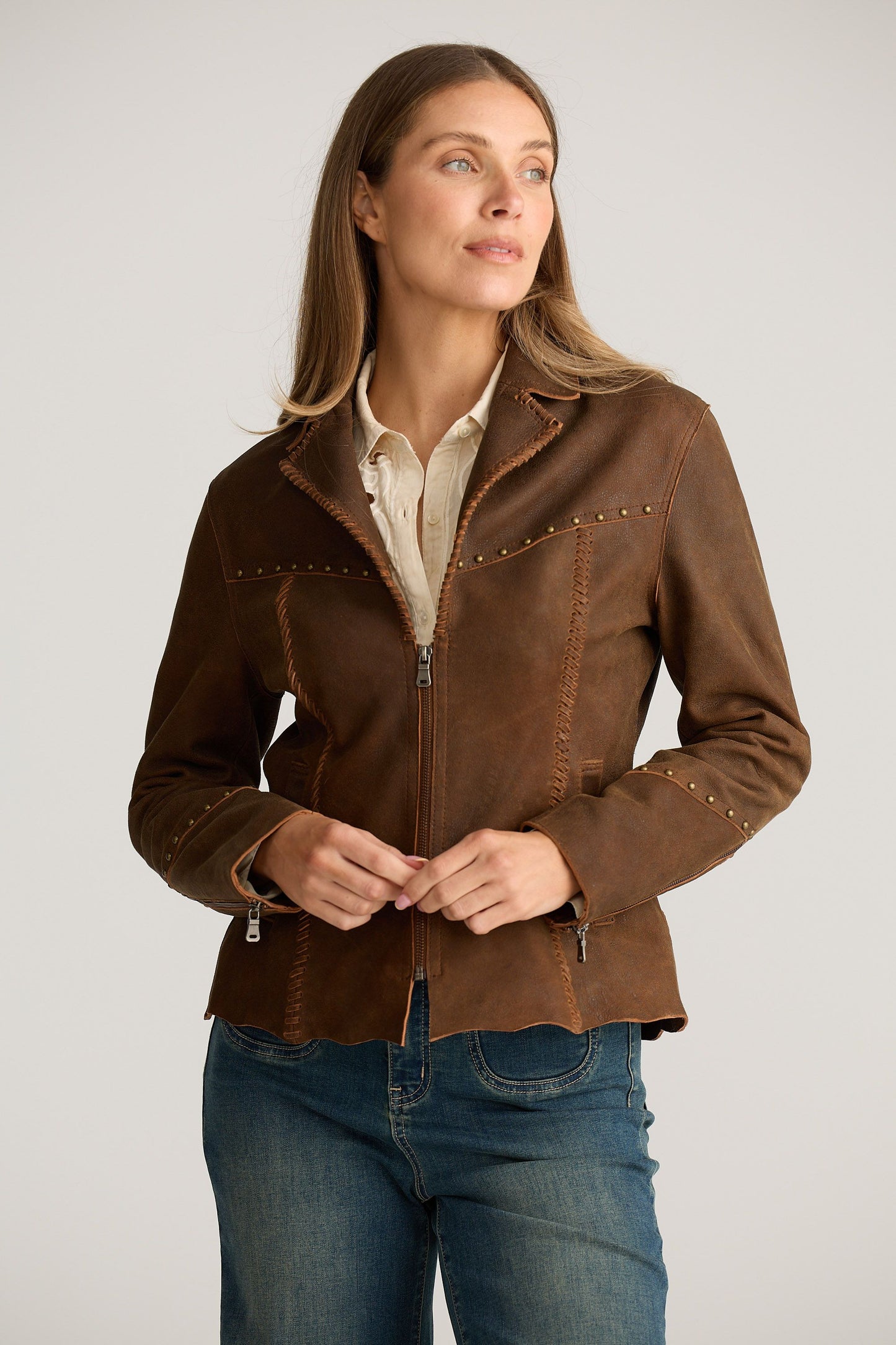 Jagger Leather Jacket // Carob