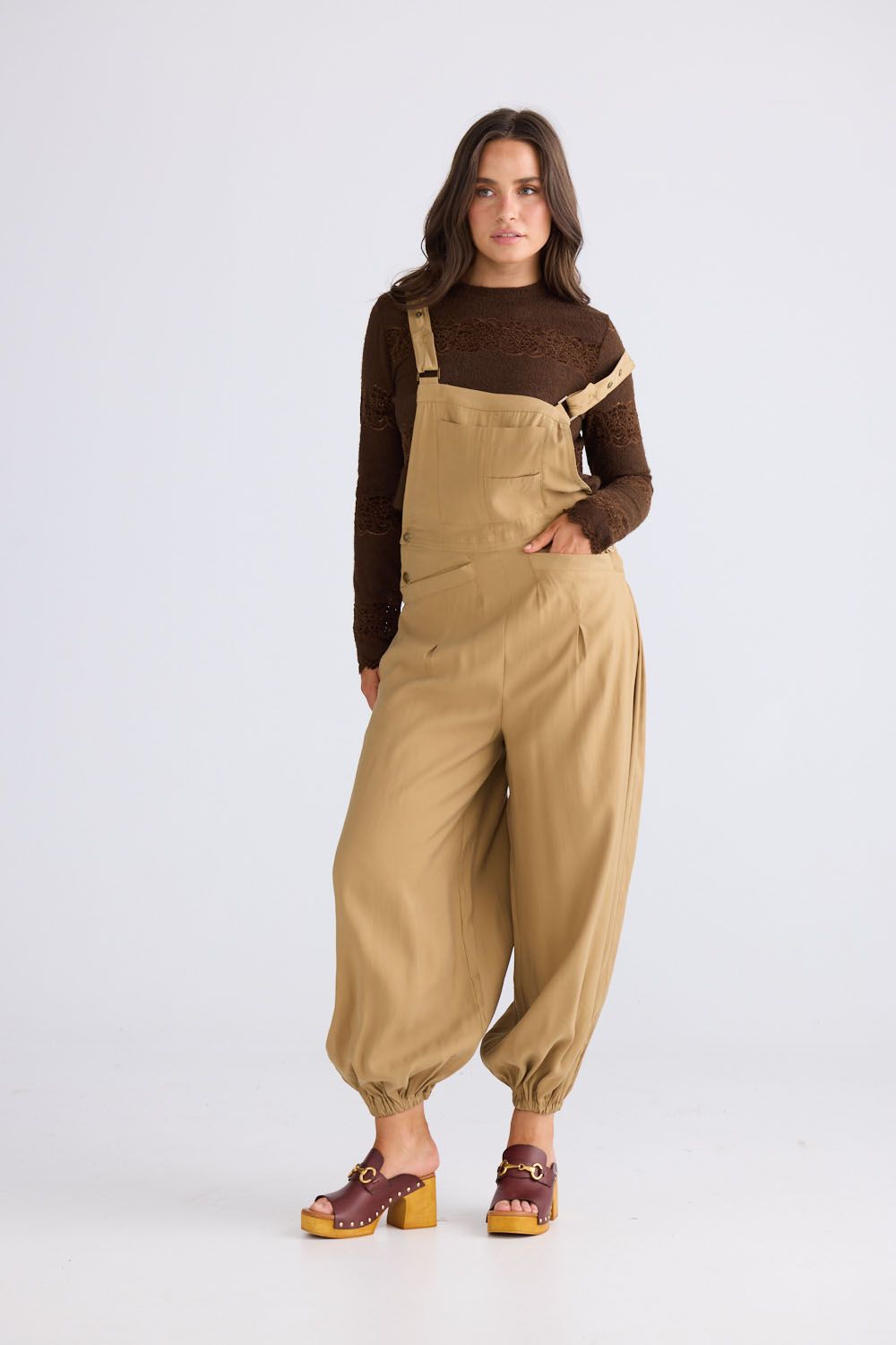 Genie Overalls // Camel