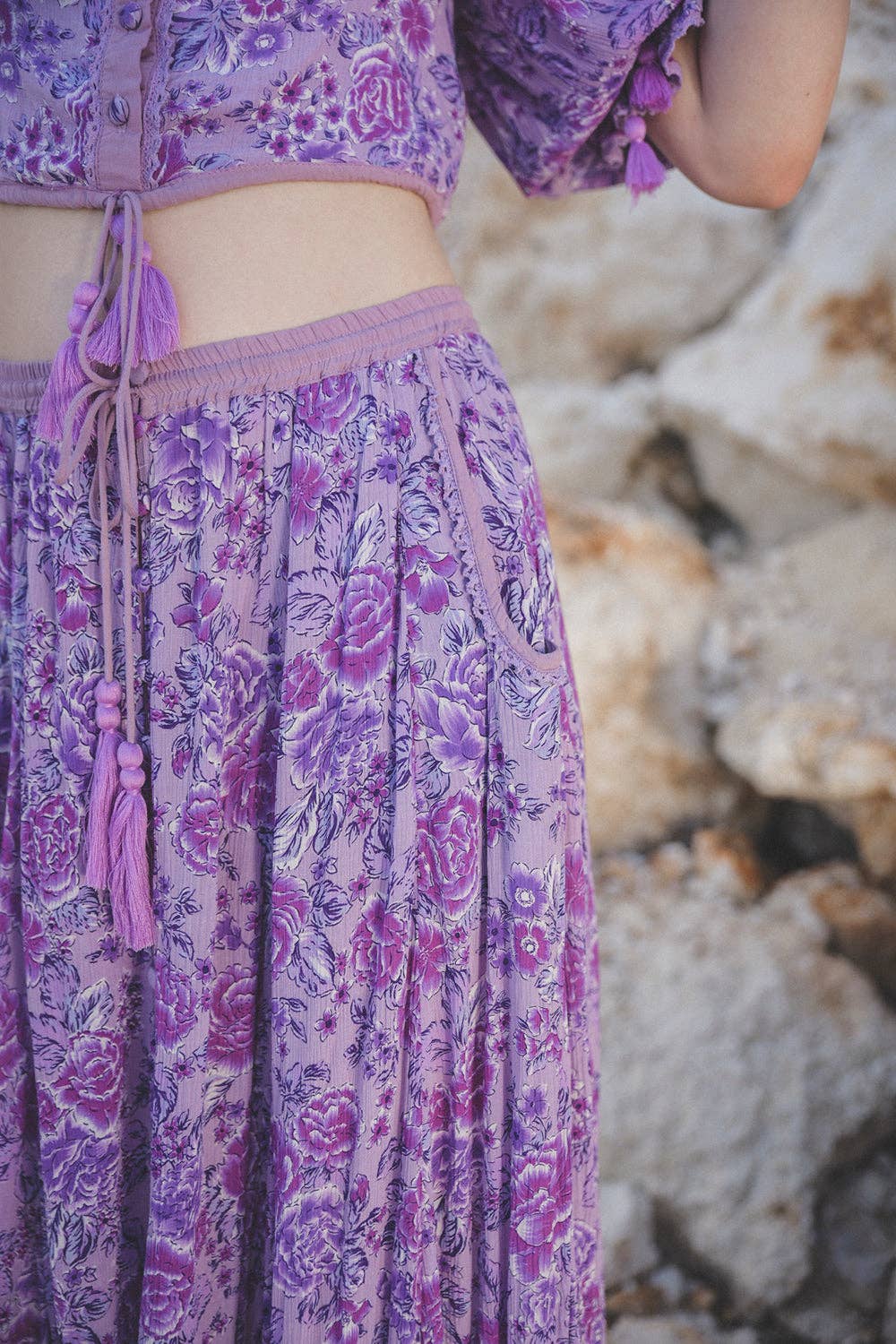 Ghea Maxi Skirt - Violet