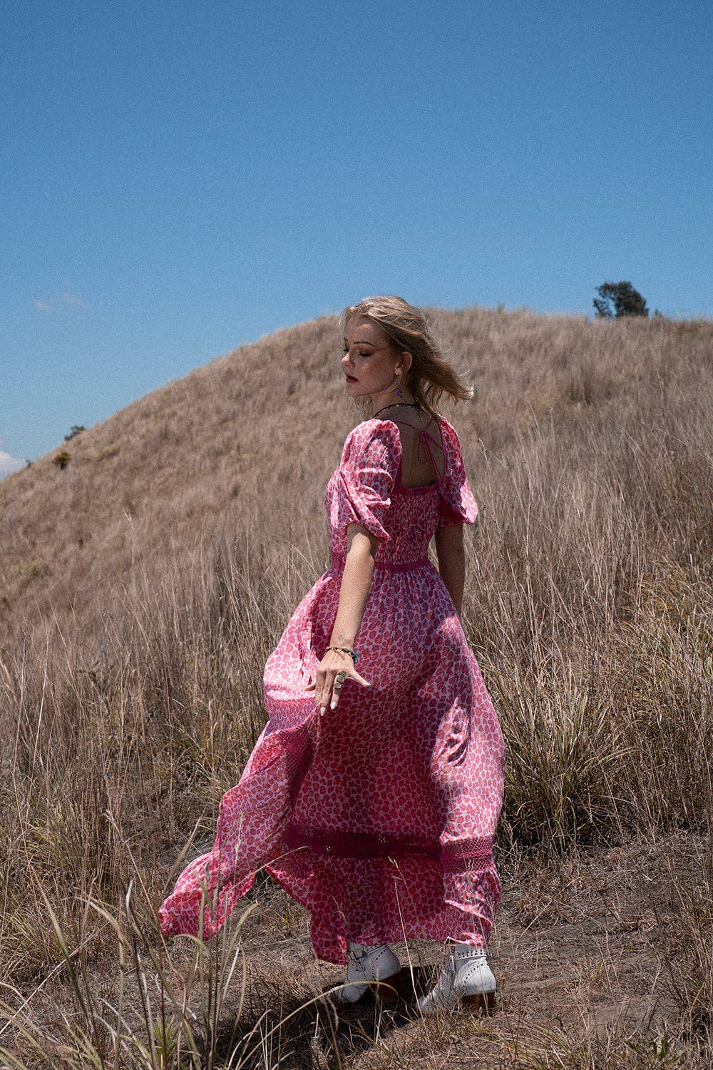 Lavender Maxi Dress - Magenta