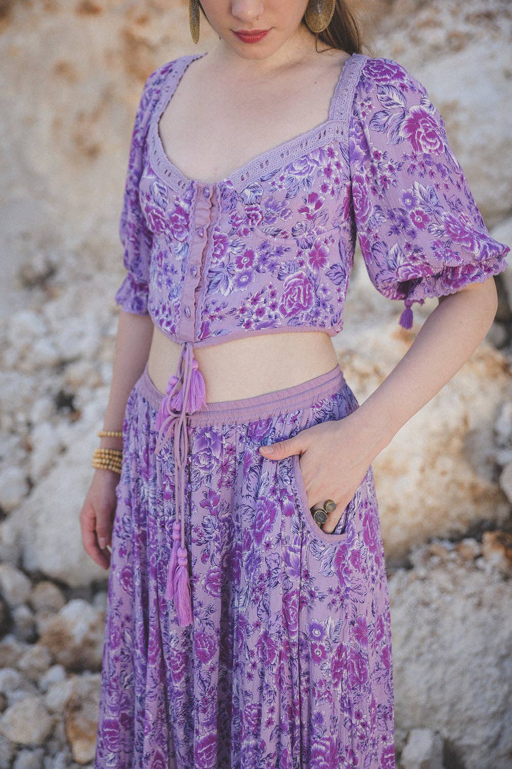 Ghea Maxi Skirt - Violet