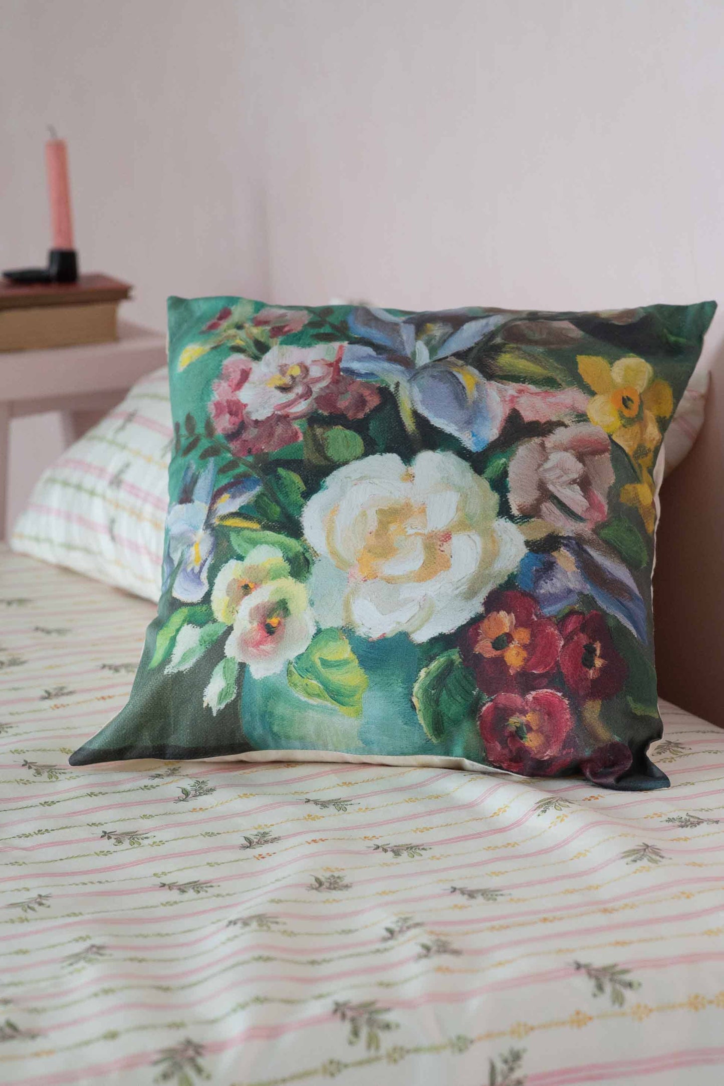 Painted Flowers cushion cover (pillow cover)