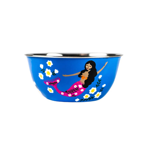 Picnic Folk Salad Bowl // Mermaid