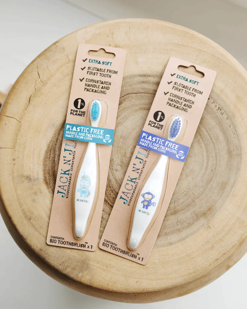 Jack N' Jill Children's Biodegradable Toothbrush // Monkey