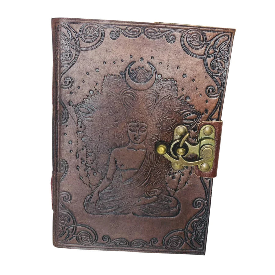 Leather Journal // Meditating Buddha