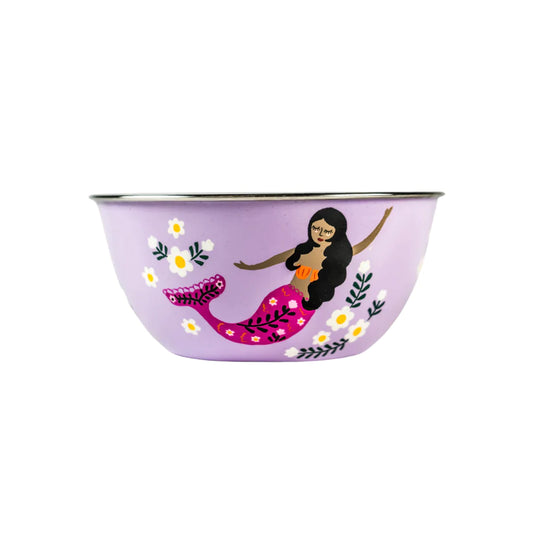 Picnic Folk Salad Bowl // Mermaid