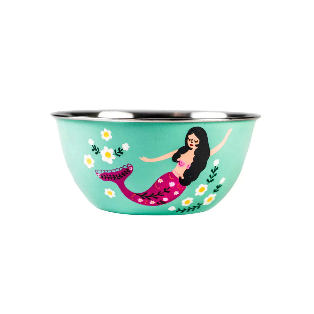 Picnic Folk Salad Bowl // Mermaid