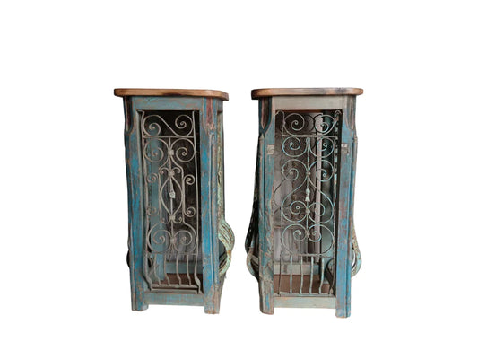 Side Table // Ornate Wrought Iron