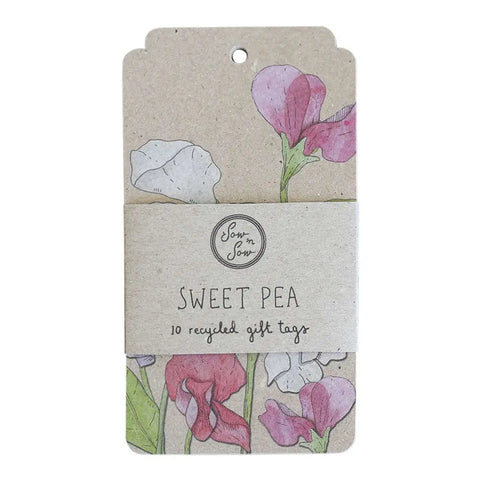 Sweet Pea Gift Tag - 10 Pack