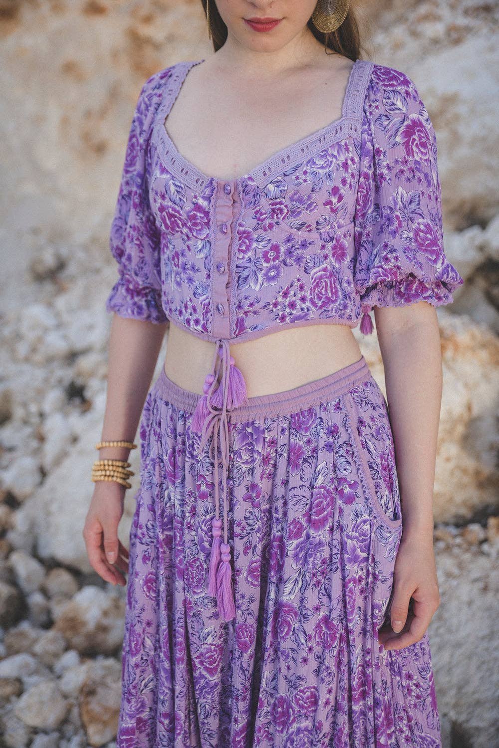 Ghea Maxi Skirt - Violet