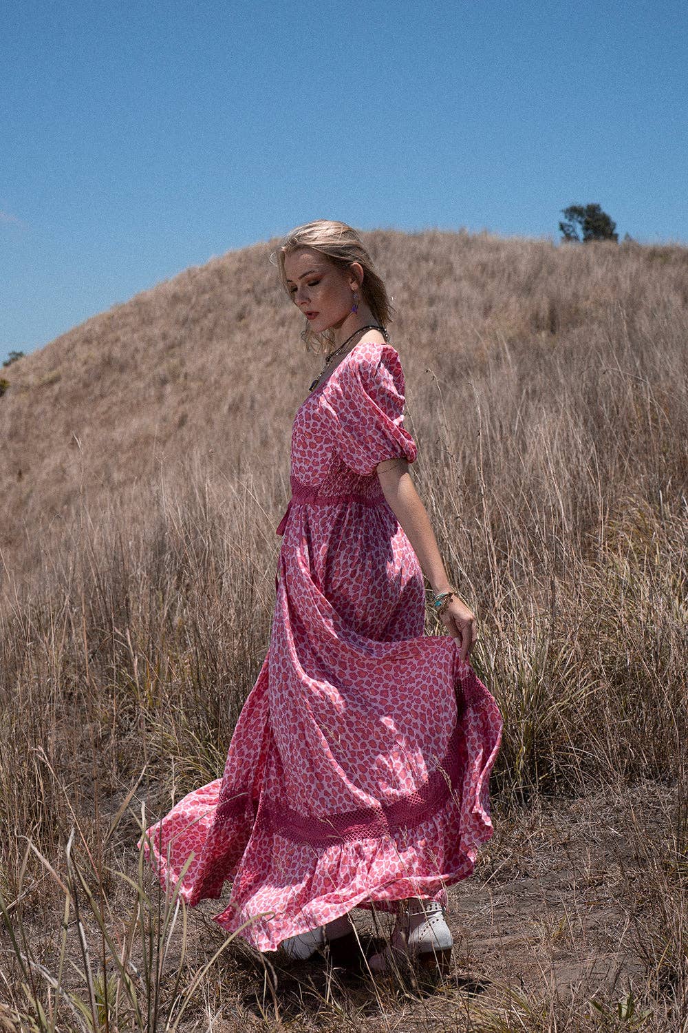 Lavender Maxi Dress - Magenta