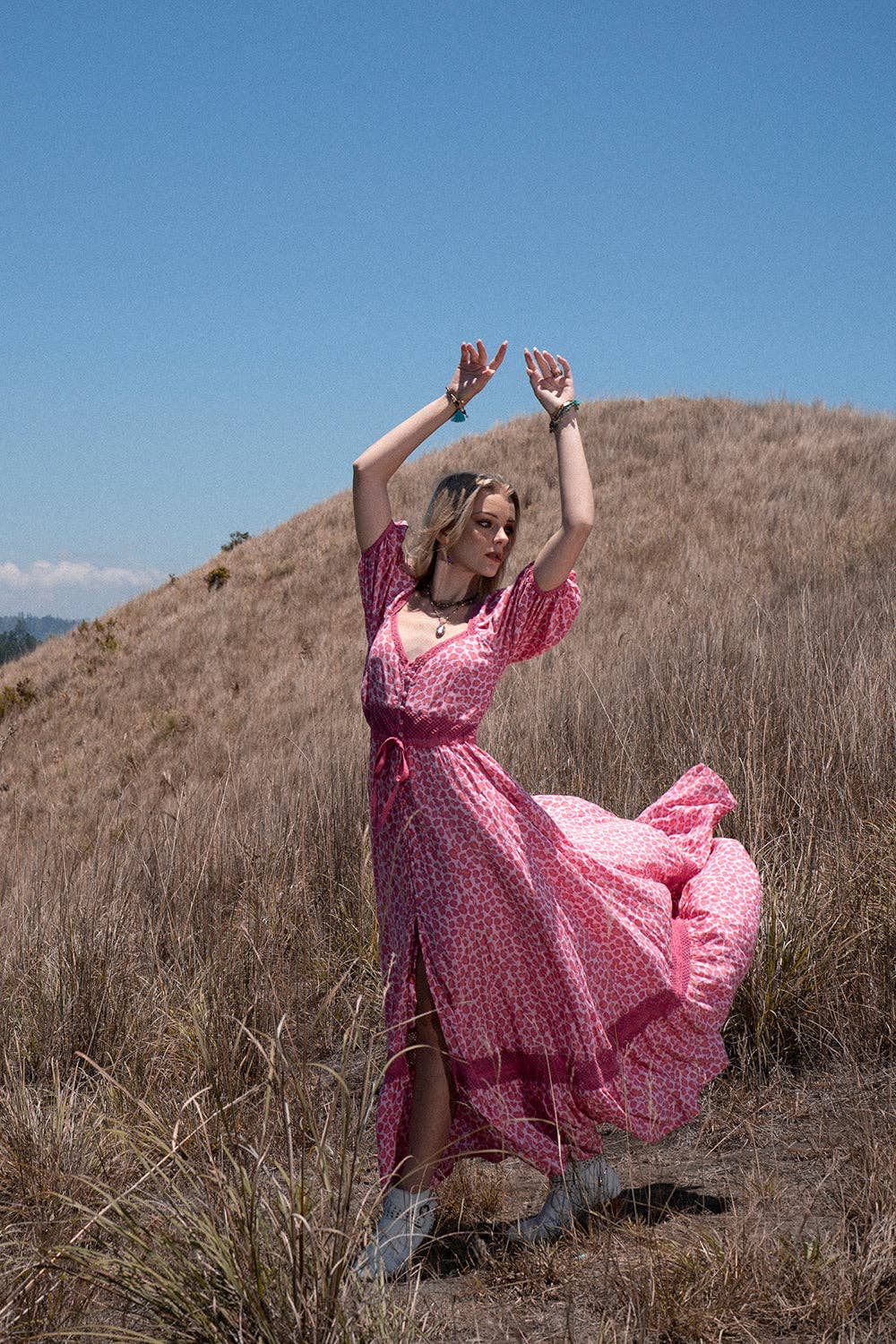 Lavender Maxi Dress - Magenta